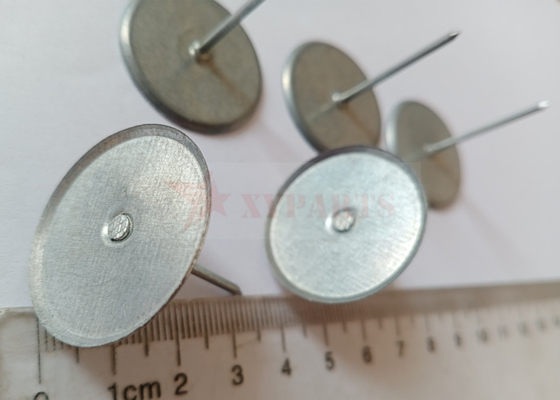 เหล็กชุบสังกะสี M1.8x30mm Duct Liner Pins สำหรับฉนวนท่อ Hvac