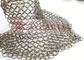 Decorative Stainless Steel Metal Chain Mail Ring Mesh For Partition Curtain Wall