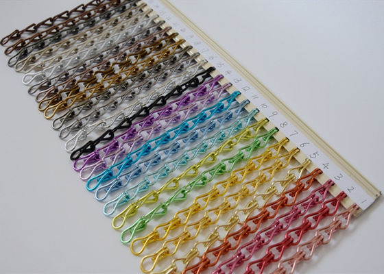 สีดํา อลูมิเนียม Chain Link Mesh แผ่นผนังโลหะ
