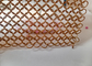 สีทองแดงสแตนเลส 10mm Chain Mail Fringe Curtains สำหรับการออกแบบสถาปัตยกรรม